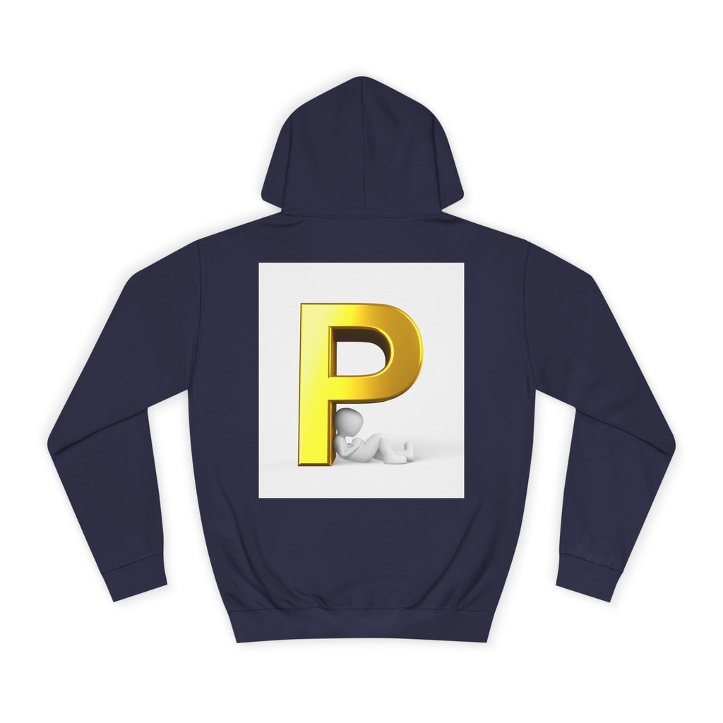 Gold Letter P hoodie | Monogram Initial Pullover