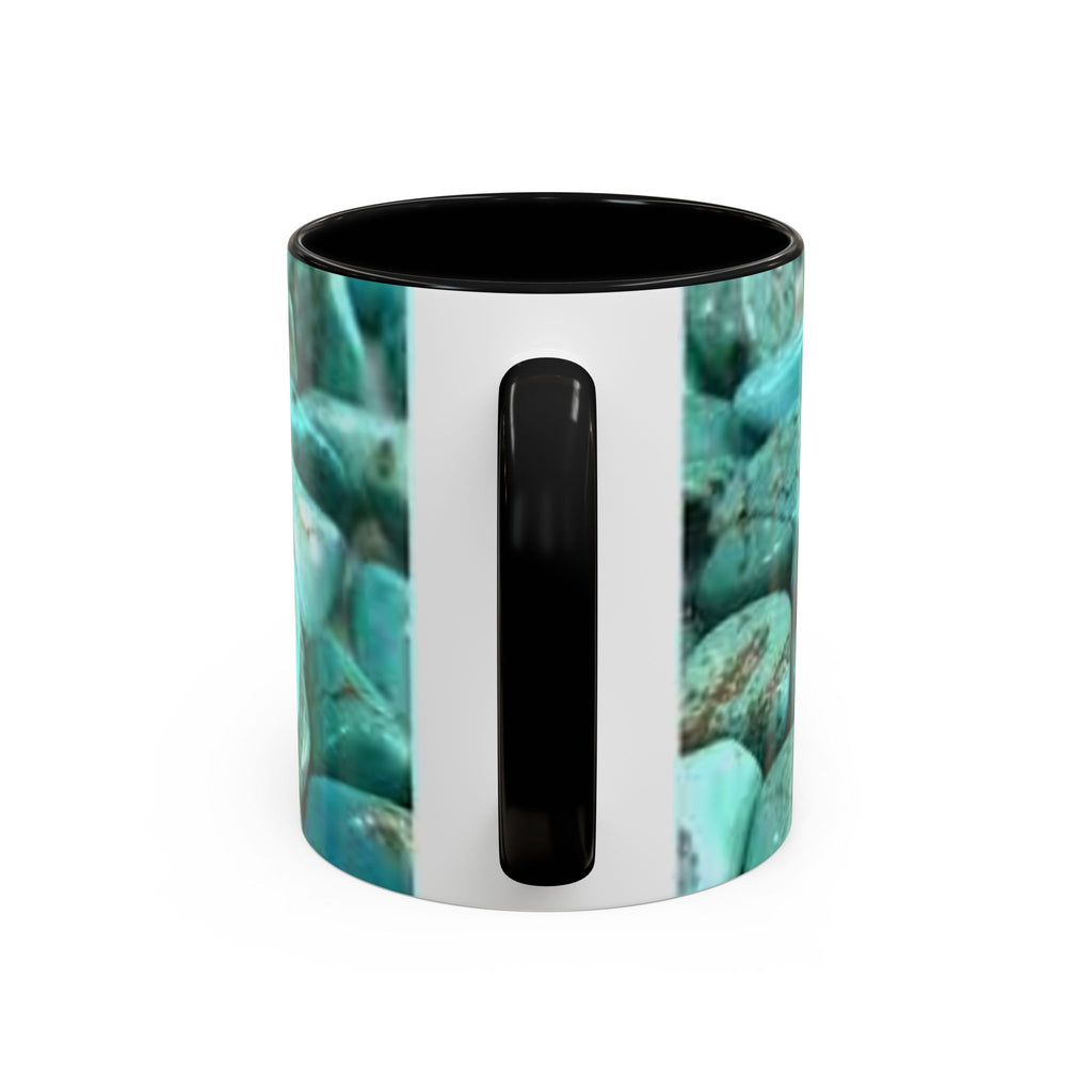 Turquoise Gemstones Accent Coffee Mug | 11oz 15oz