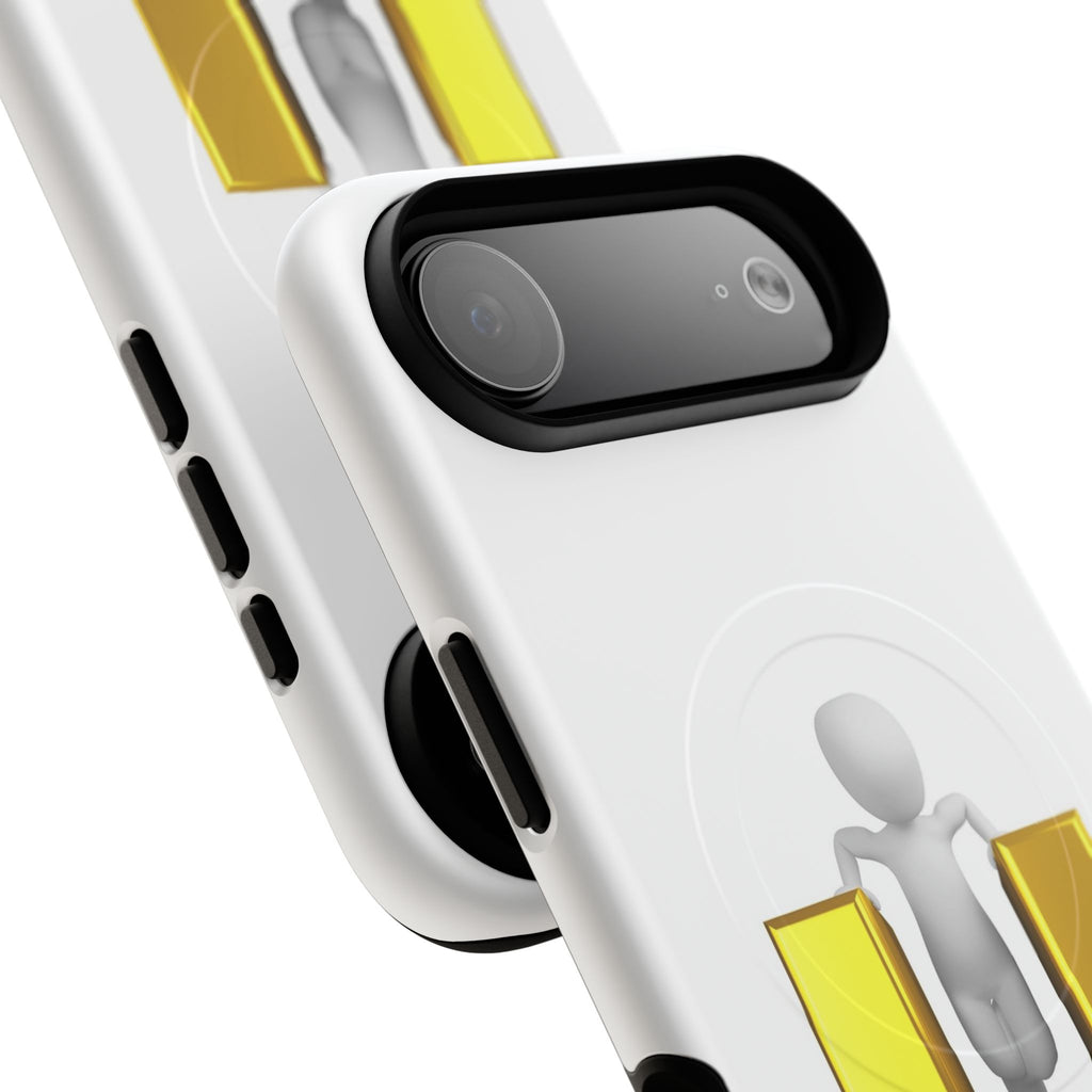 3D Person with Gold Letter U phone case | Tough Magnetic Case