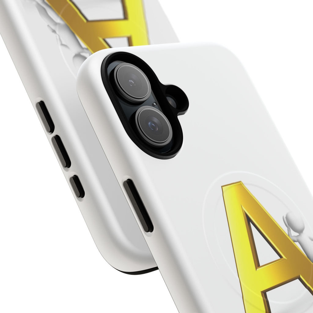 Gold Letter A Phone Case | Tough Magnetic Case, Initial Monogram