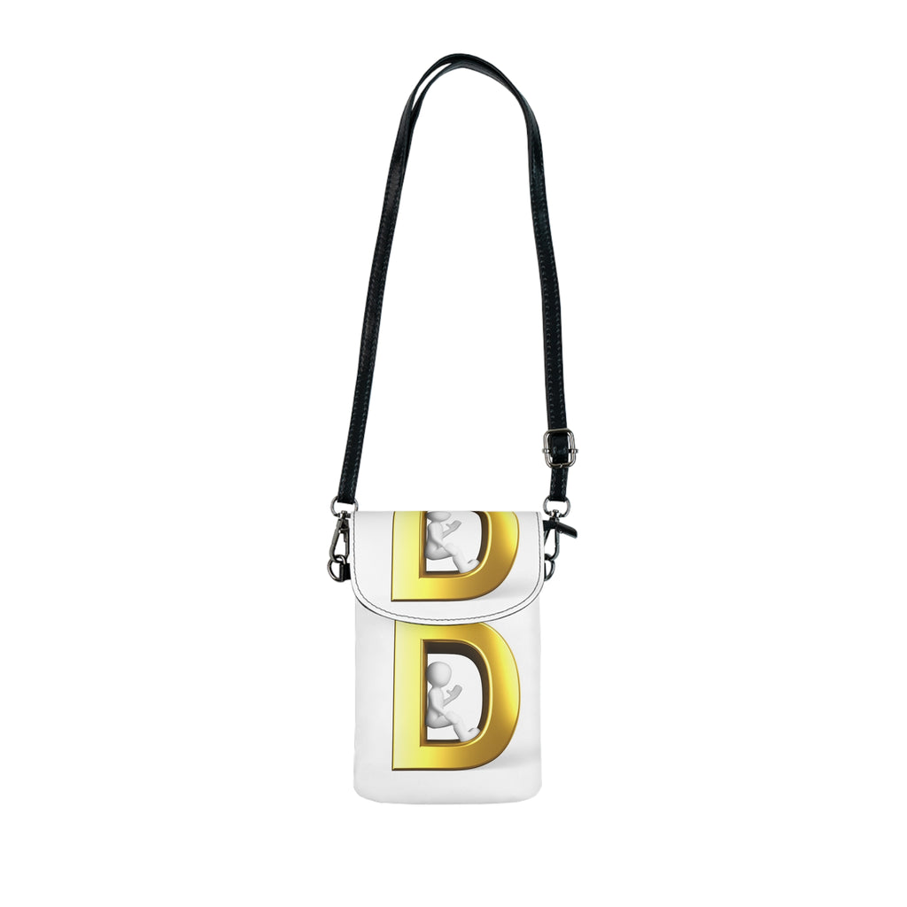 Gold Letter D Phone Wallet | Small Cell Phone Wallet