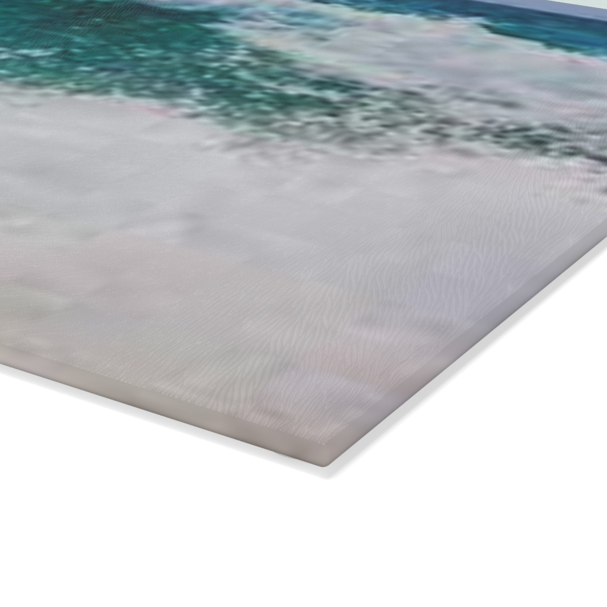 Ocean Wave Glass Cutting Board | Sea Shore Kitchen Decor, Coastal Art