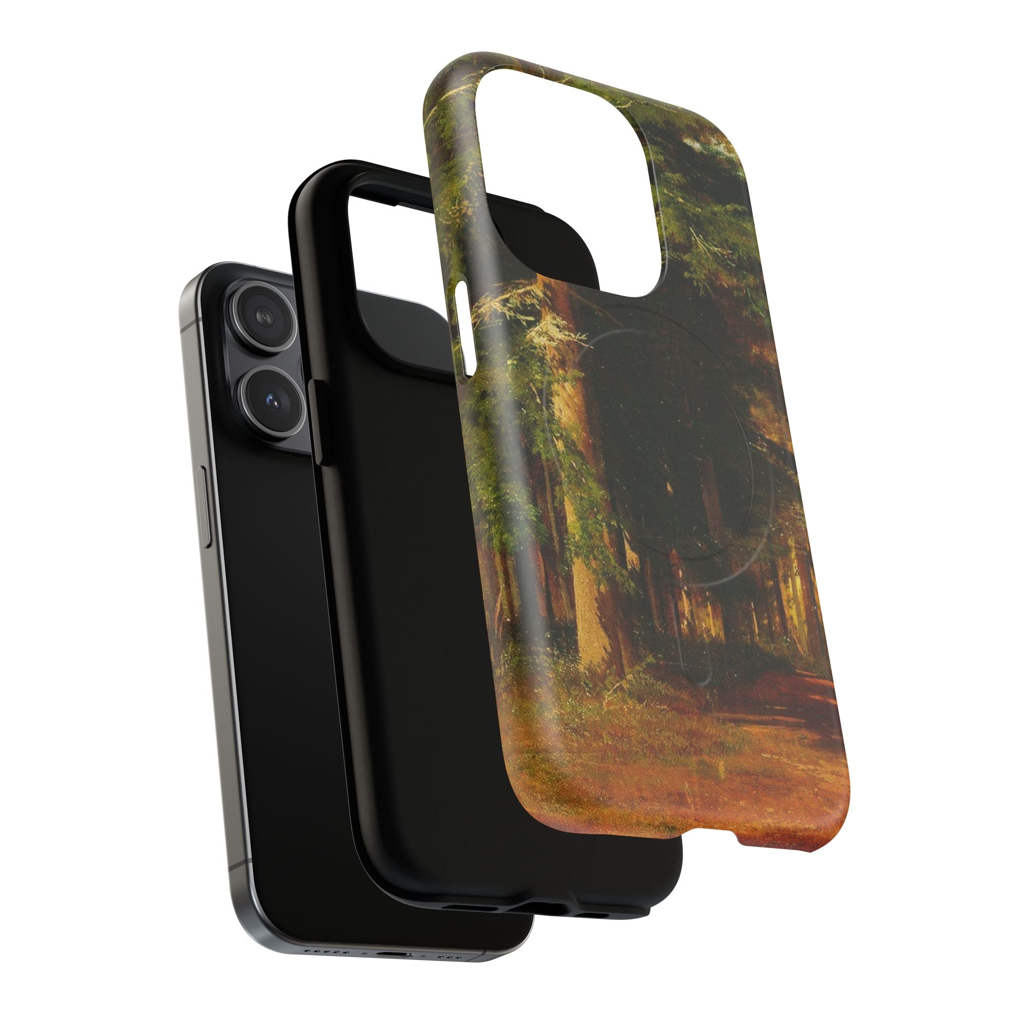 Autumn Forest Path phone case | Magnetic Tough Case, fall landscape art
