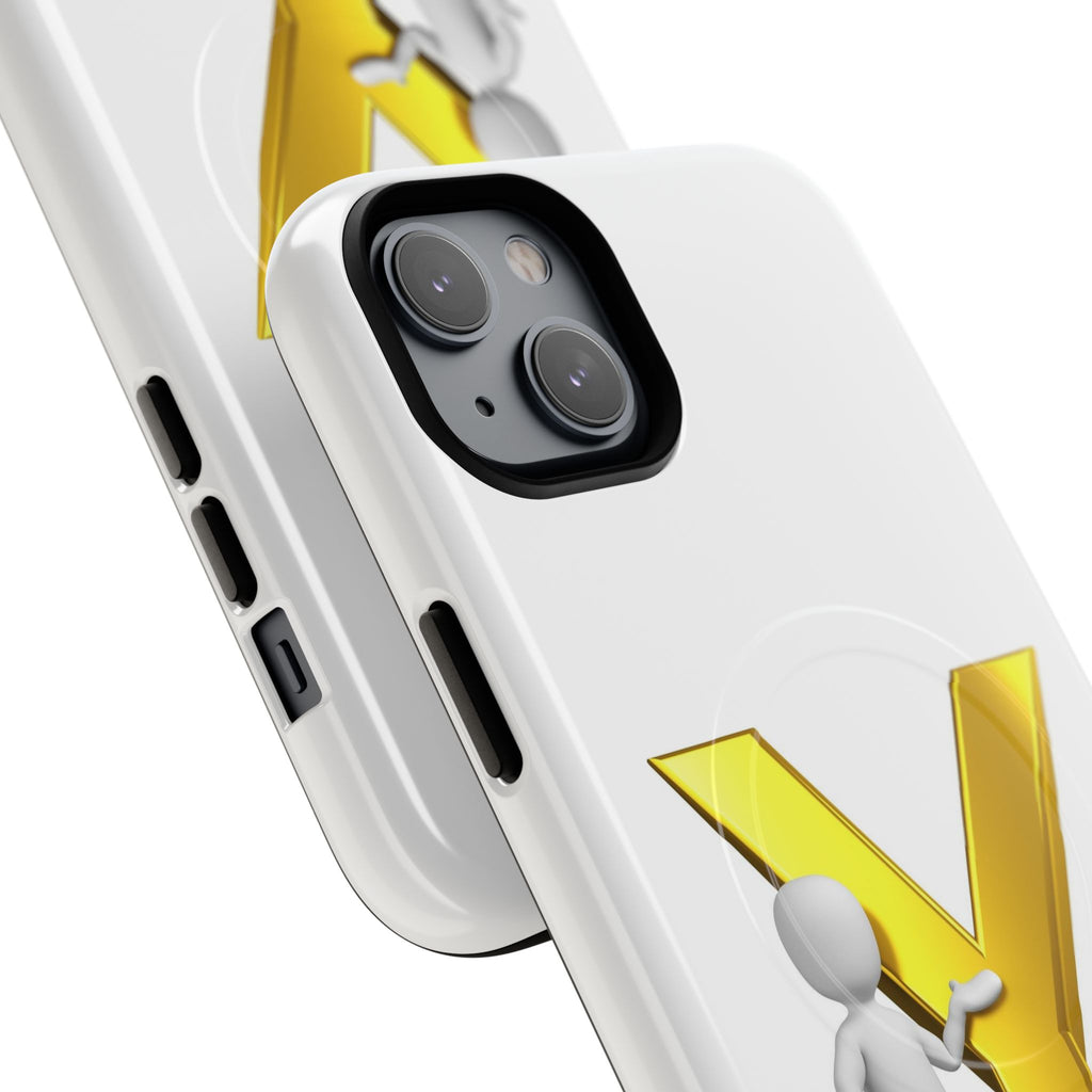 Gold Letter Y Phone Case | Monogram iPhone Magnetic Case