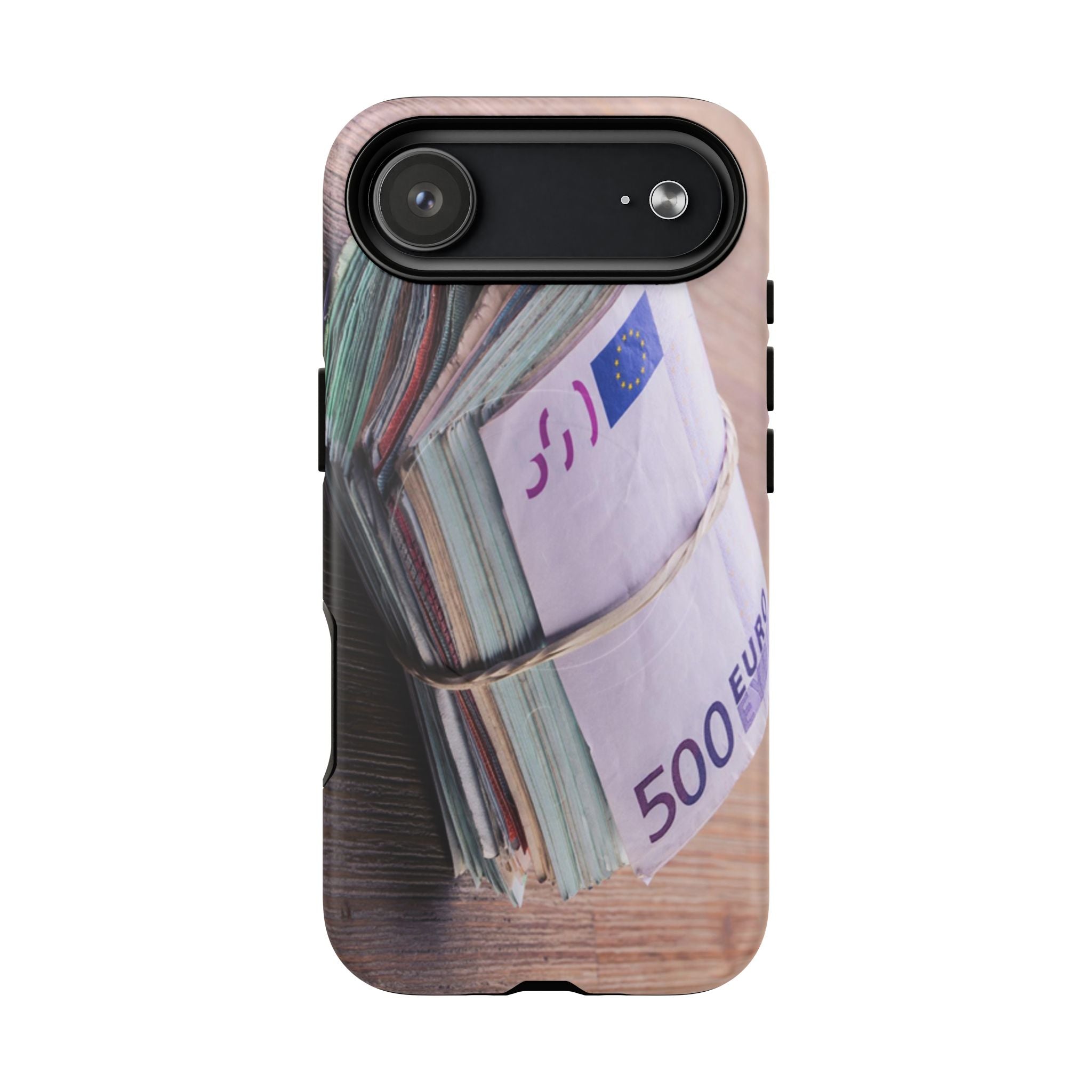 Coque de téléphone liasses de billets en euros | Coque iPhone rouleau de billets, Imprimé argent