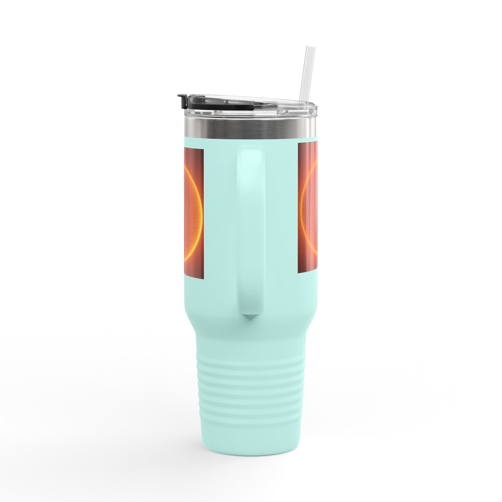 Glowing Solar Disc Travel Mug | 40oz Insulated Tumbler