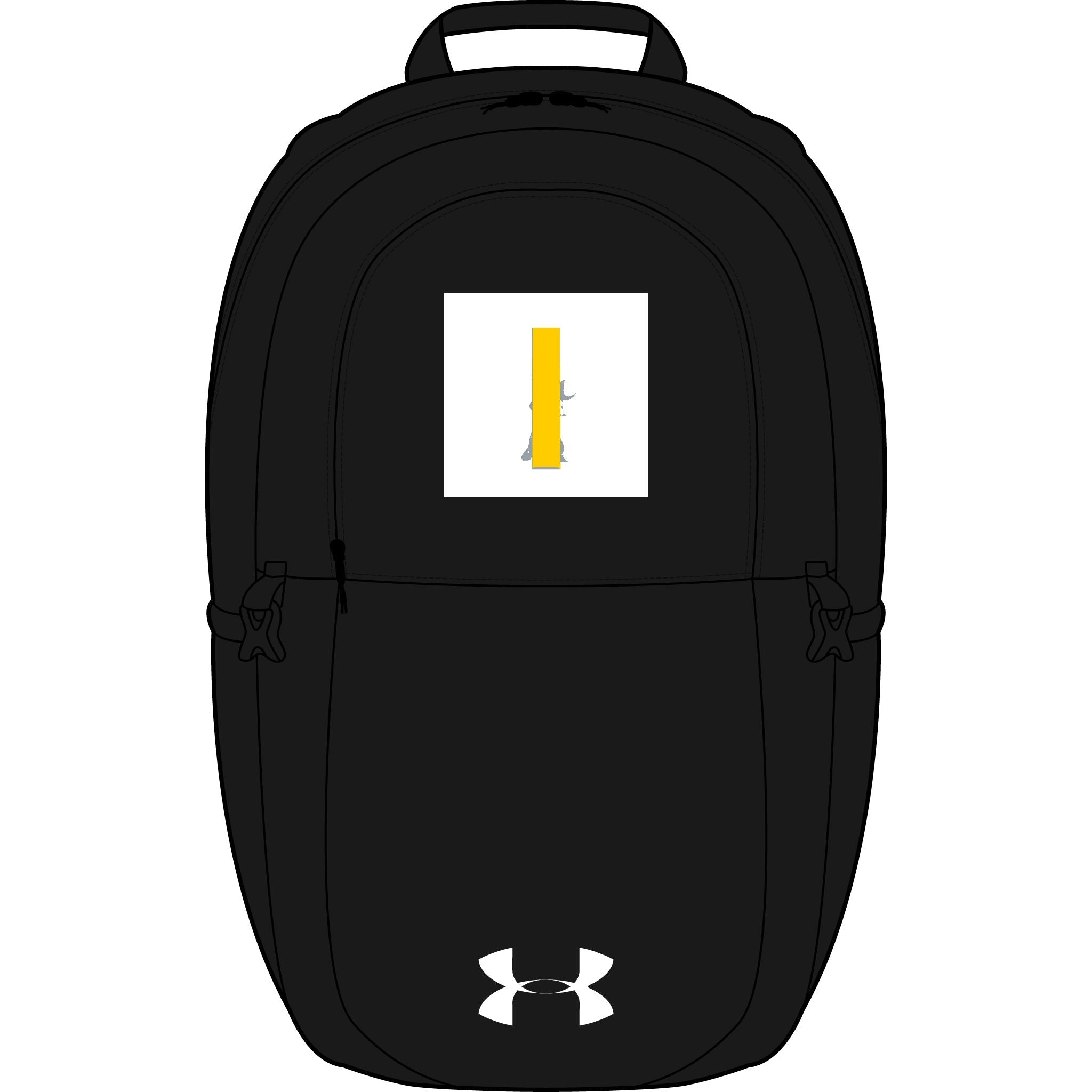 Yellow Letter i Illustration Backpack | Embroidered Patch
