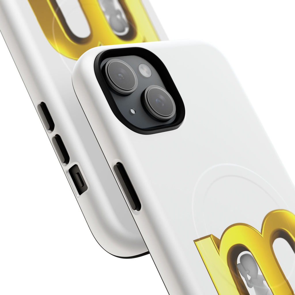 Gold Letter M phone case | Magnetic Tough Case, Monogram Initial