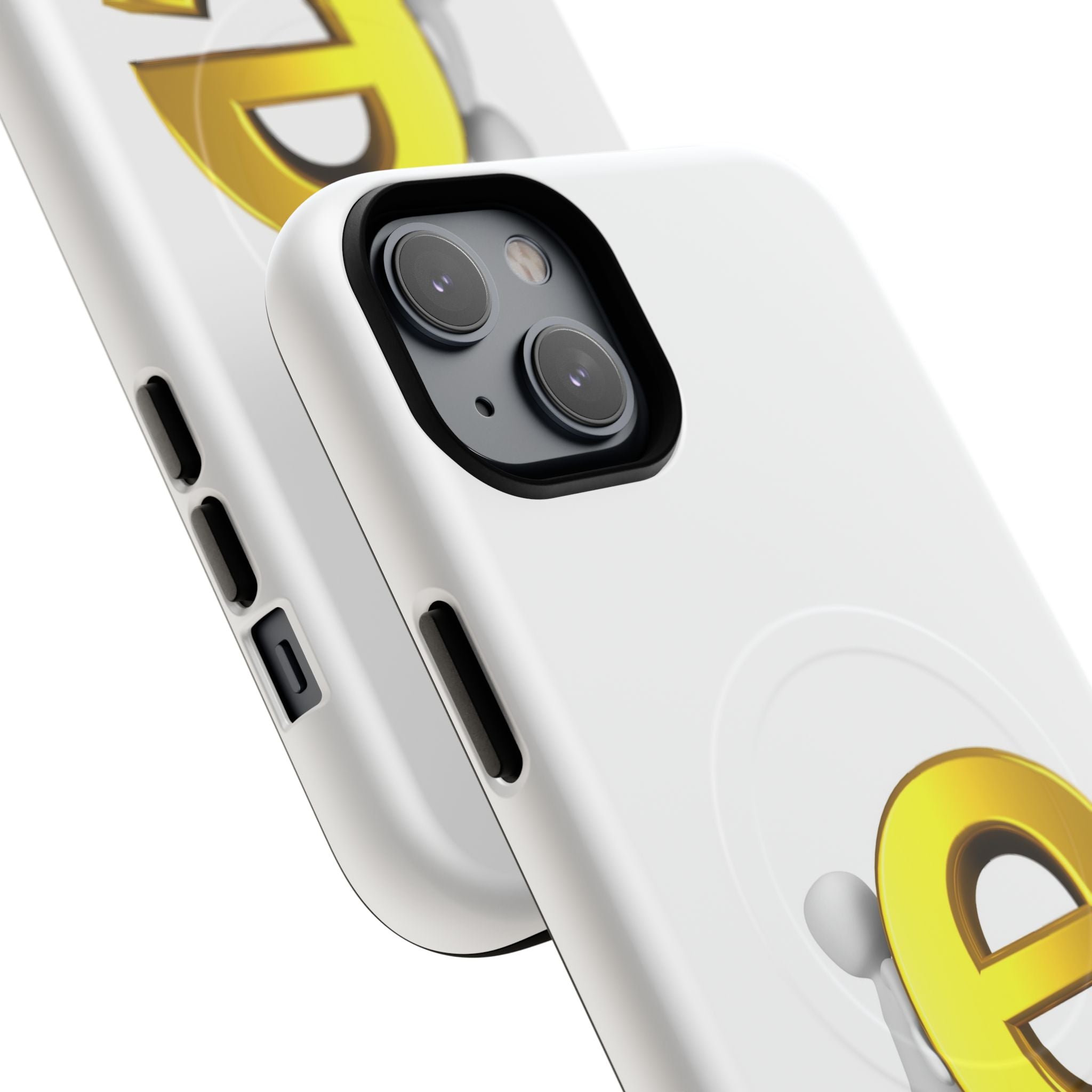 3D Gold Letter E Phone Case | Tough Magnetic Case