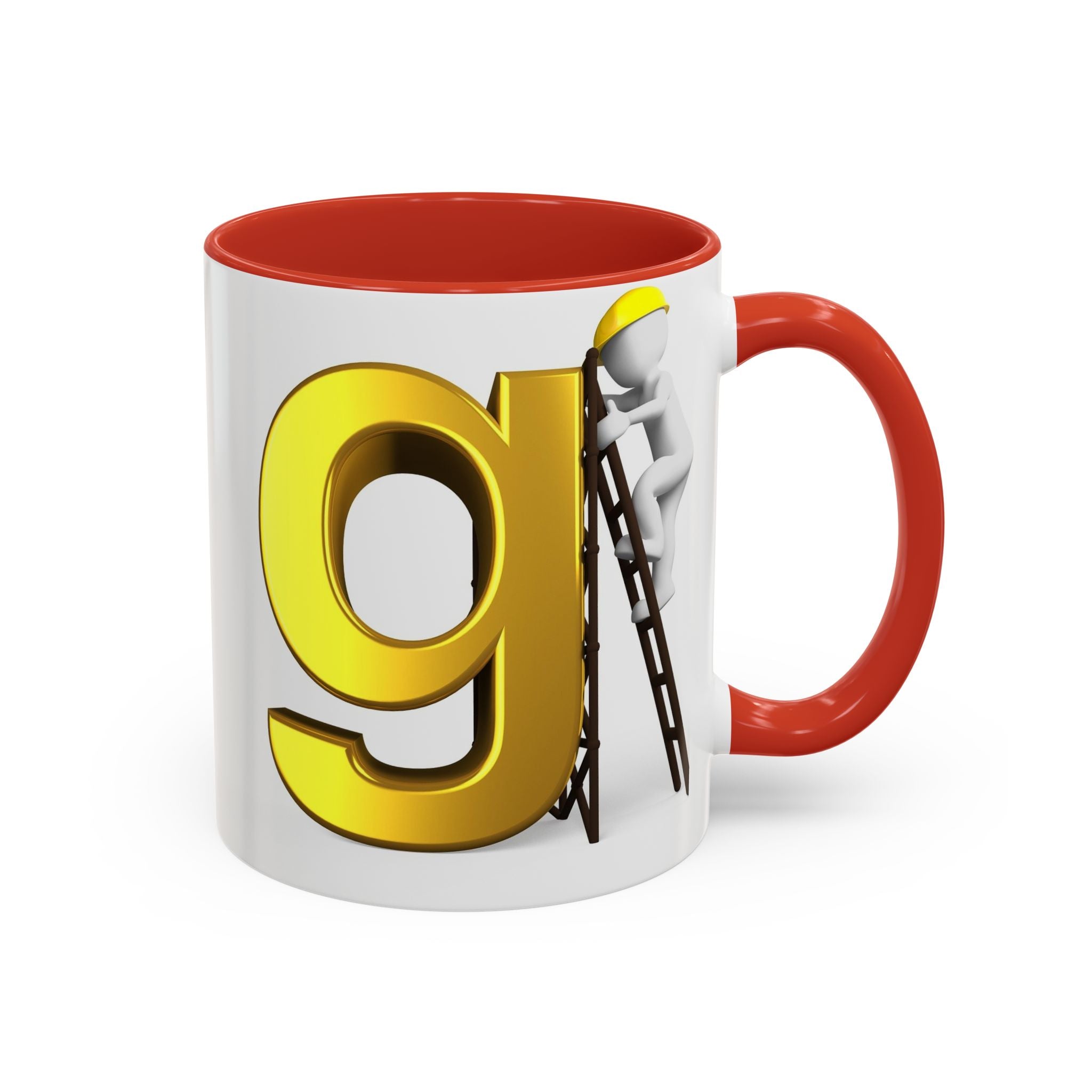 Bauarbeiter Buchstabe G Tasse | Akzent-Kaffeetasse