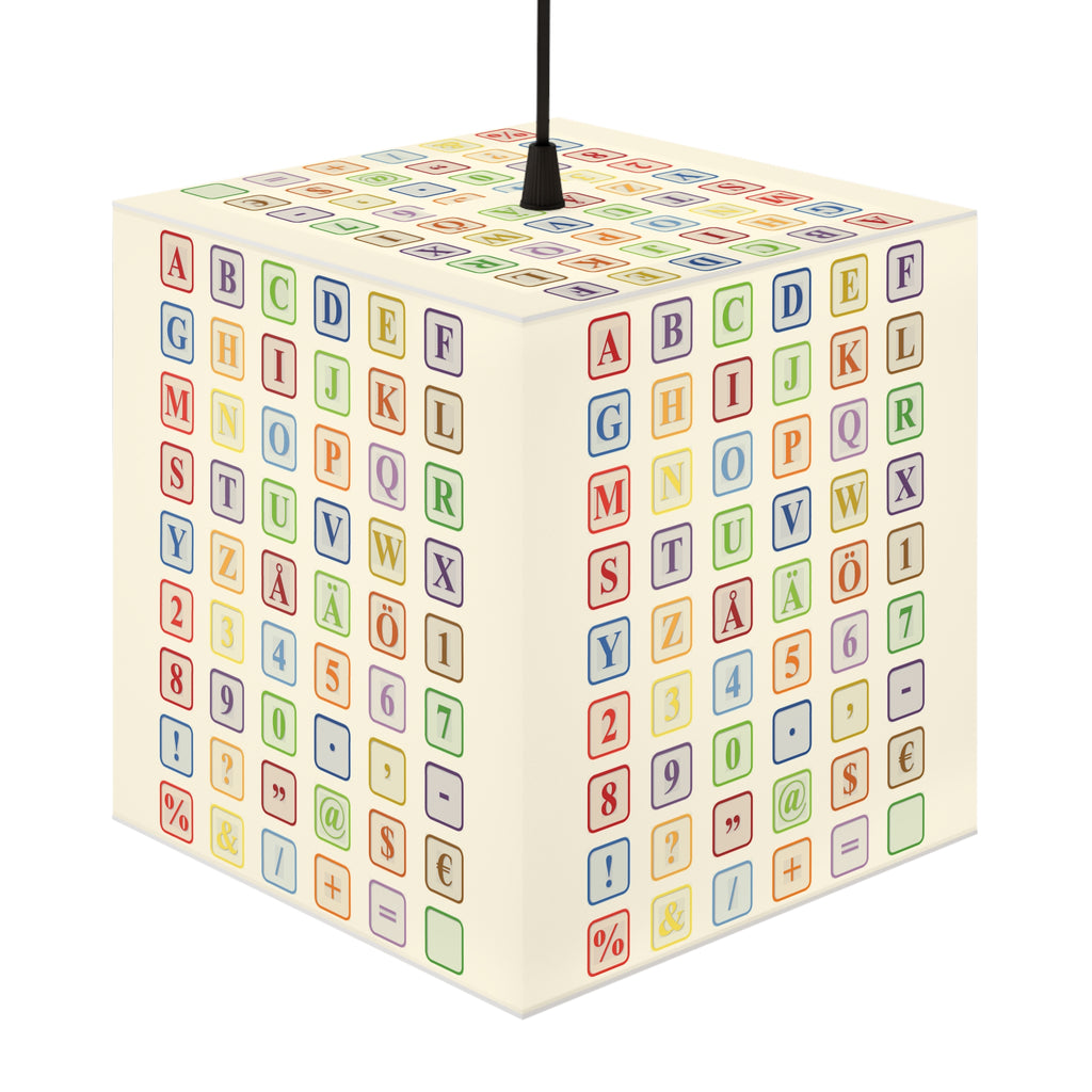 Alphabet Blocks Light Cube Lamp | Colorful Letter & Number Nursery Decor