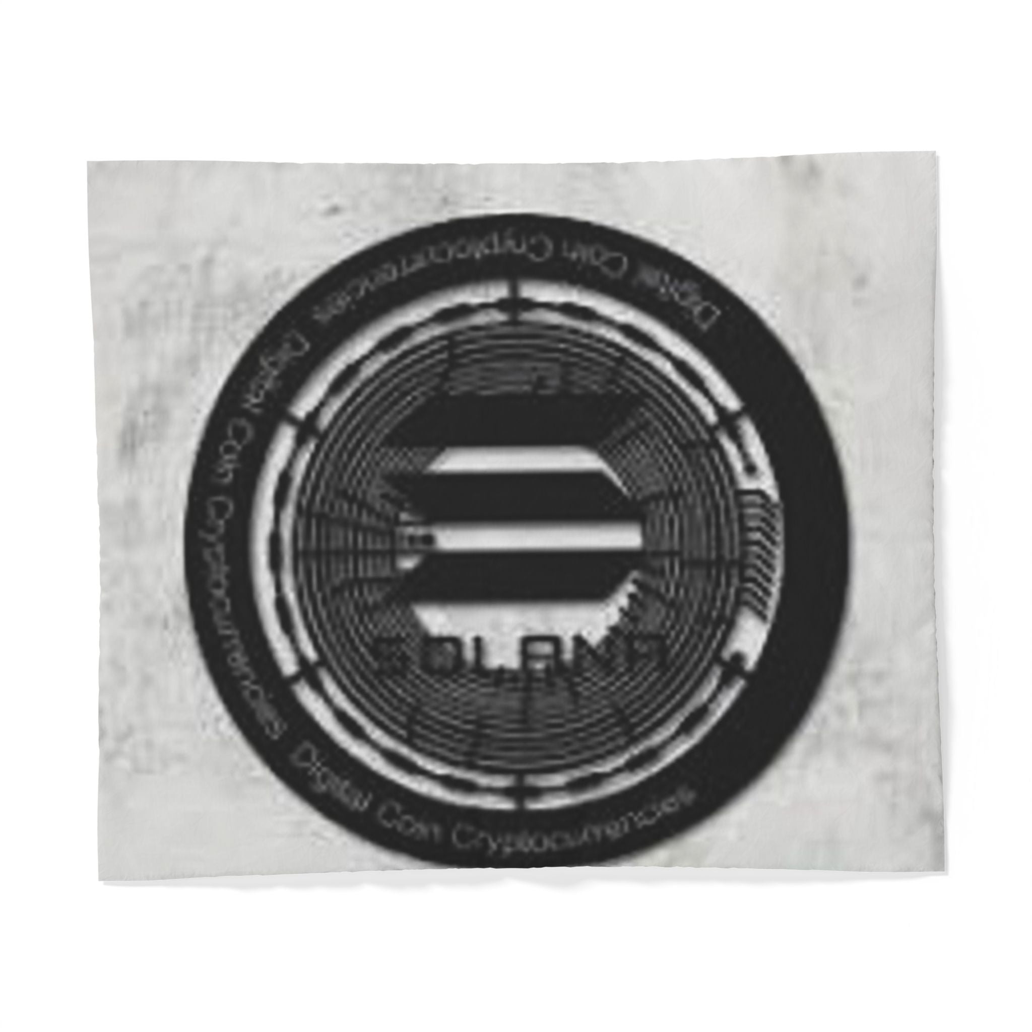 Solana Coin Logo Cotton Duvet Cover | Cryptocurrency Crypto Bedding