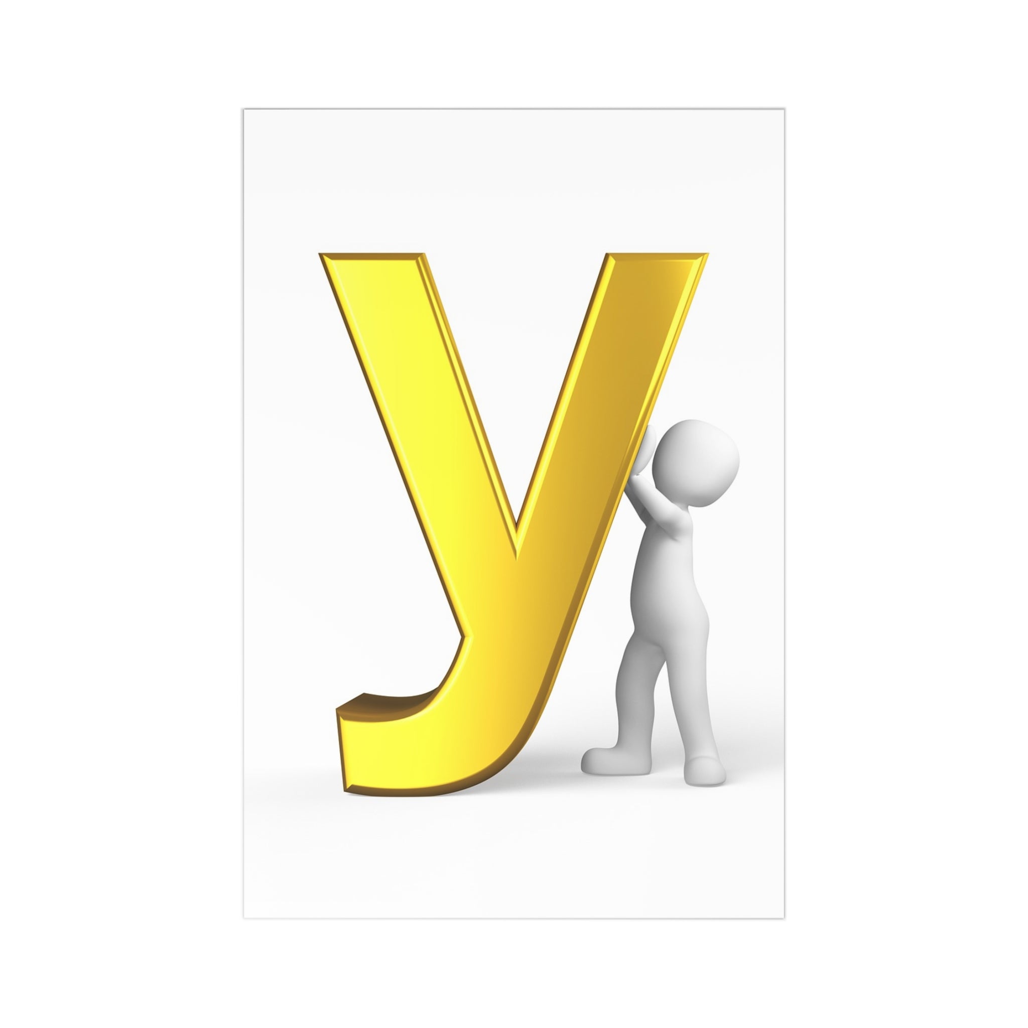 Letter Y Postcards (7 pcs)