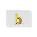Gold Letter b Baby Fitted Crib Sheet | Monogram Nursery Bedding