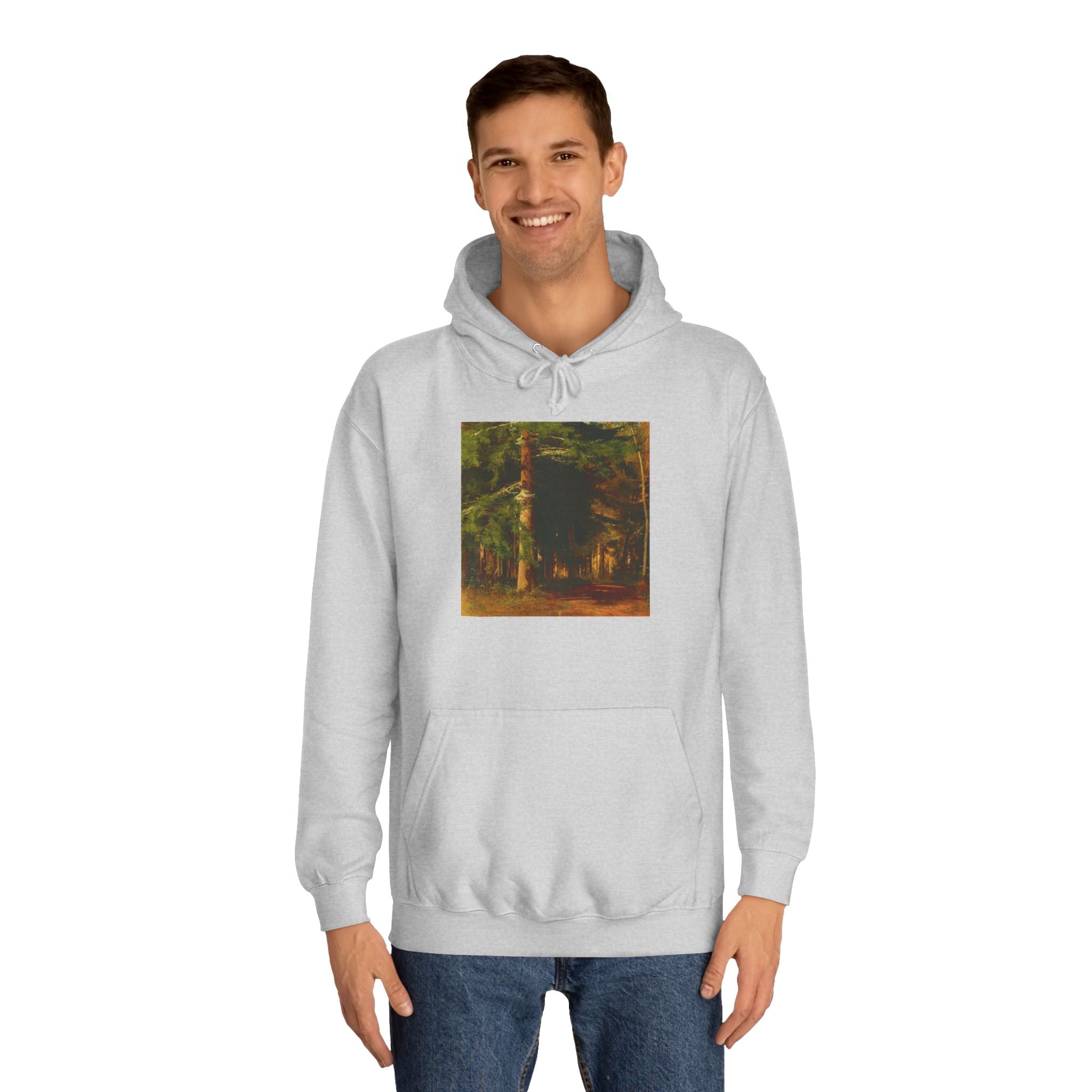 Forest Painting Hoodie | Vintage Woodland Trees Sweatshirt