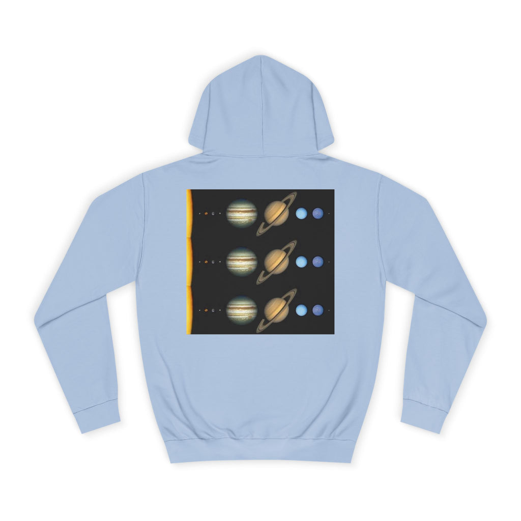 Solar System Planets Hoodie | Saturn Jupiter Earth Mars Nebula Design