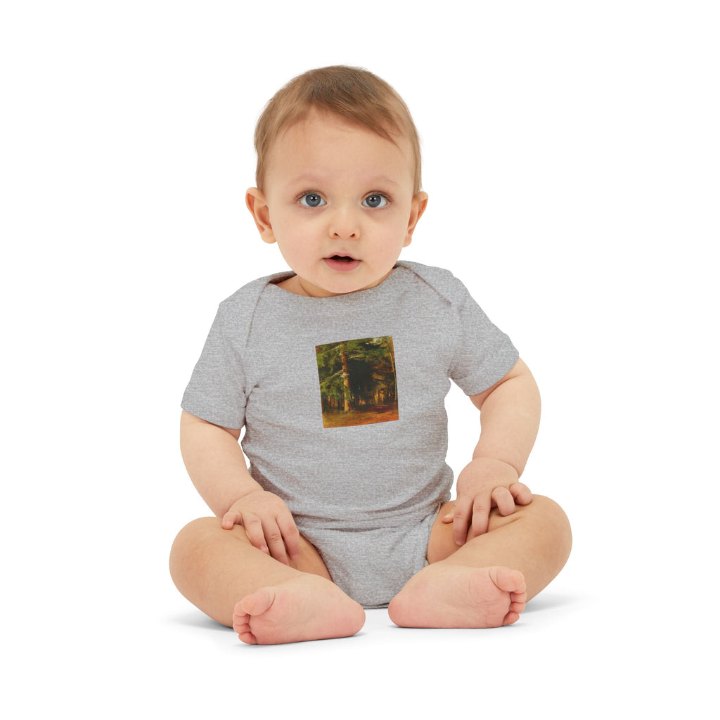 Woodland Forest Illustration Infant Onesie | Baby Bodysuit