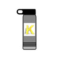 Yellow 3D K Monogram Water Bottle | Initial K Stainless Steel 20oz