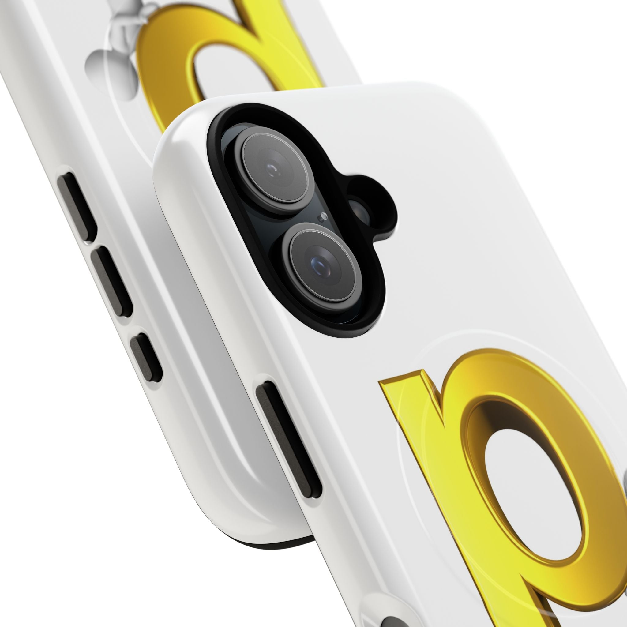 3D Gold Letter P Phone Case | Tough Magnetic Phone Case