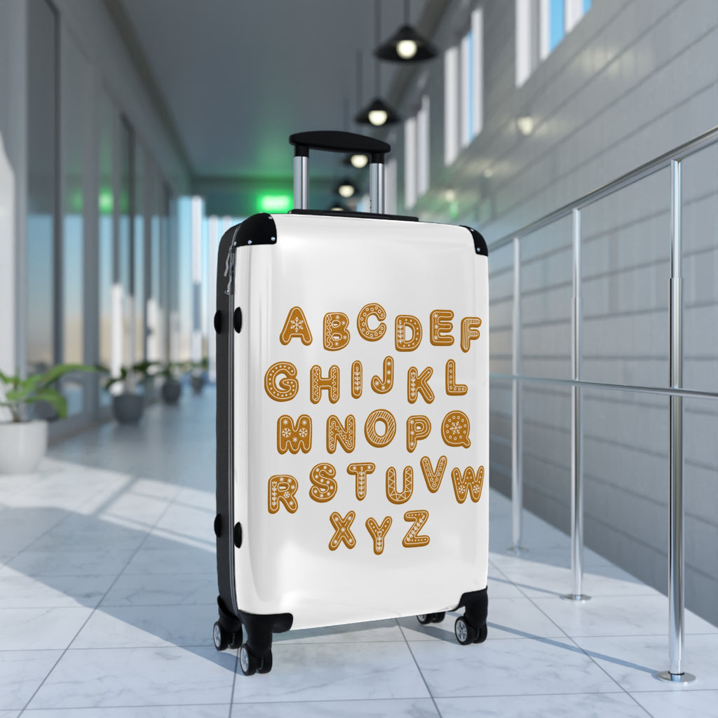 Alphabet Cookies Suitcase | Alphabet Letters Luggage Cover, Kids Travel