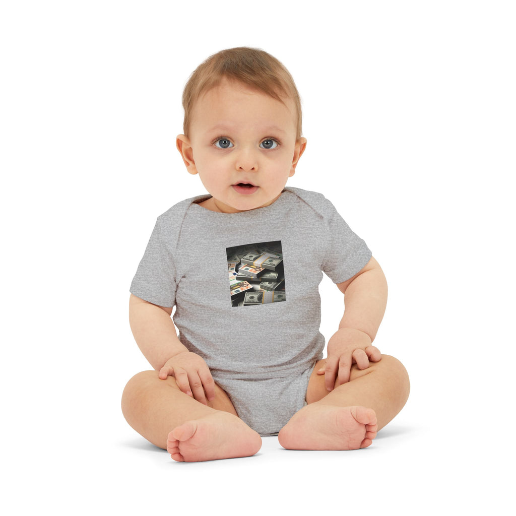Stack Of Cash Infant Onesie | Baby Bodysuit Photography Print