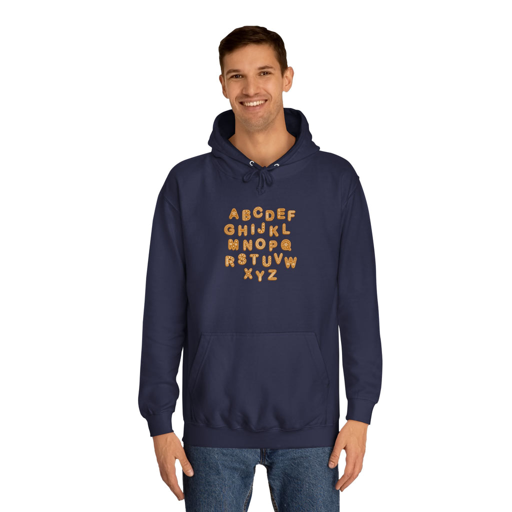 Cookie Alphabet Hoodie | Letters A to Z Cookie Font Sweatshirt