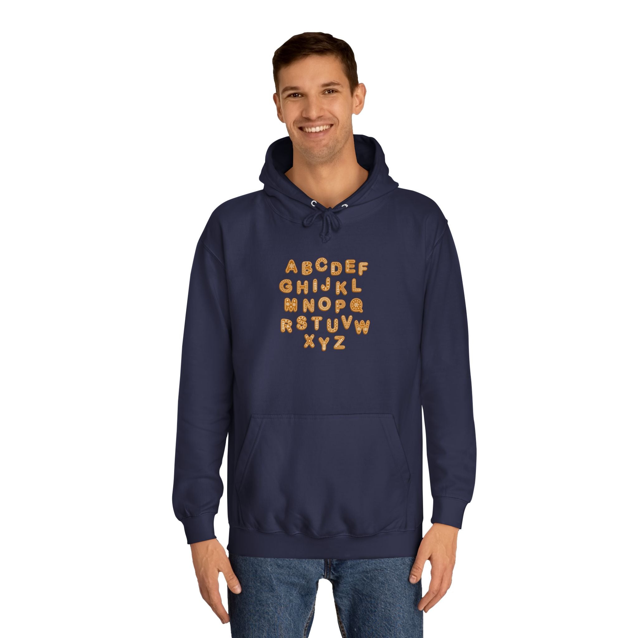 Cookie Alphabet Hoodie | Letters A to Z Cookie Font Sweatshirt
