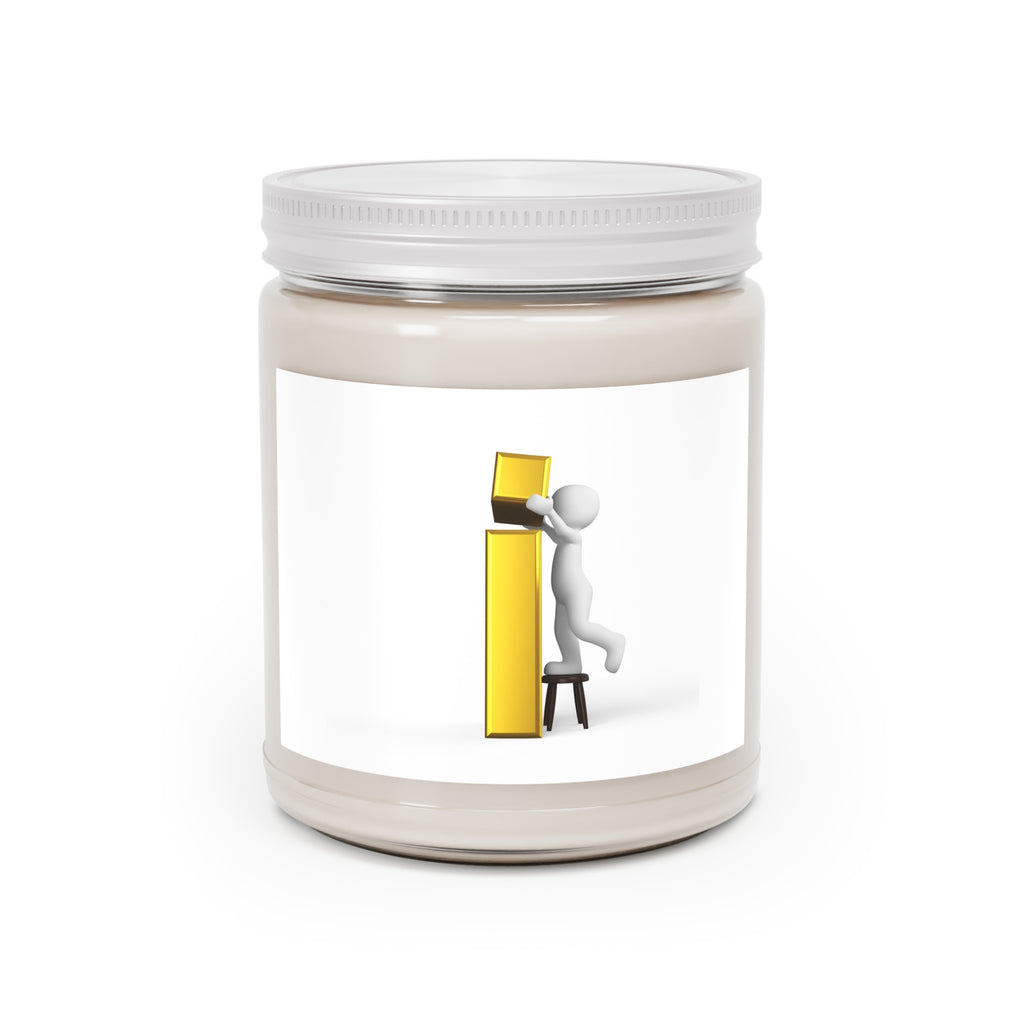 3D Figure Building Letter i Candle