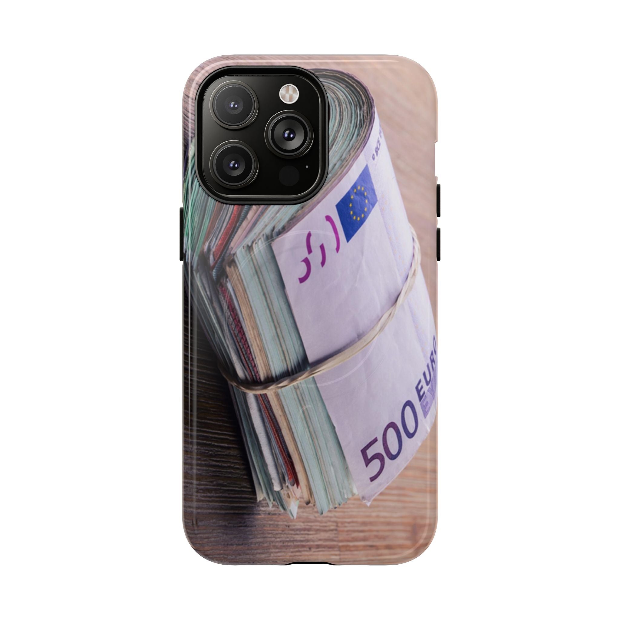 Coque de téléphone liasses de billets en euros | Coque iPhone rouleau de billets, Imprimé argent
