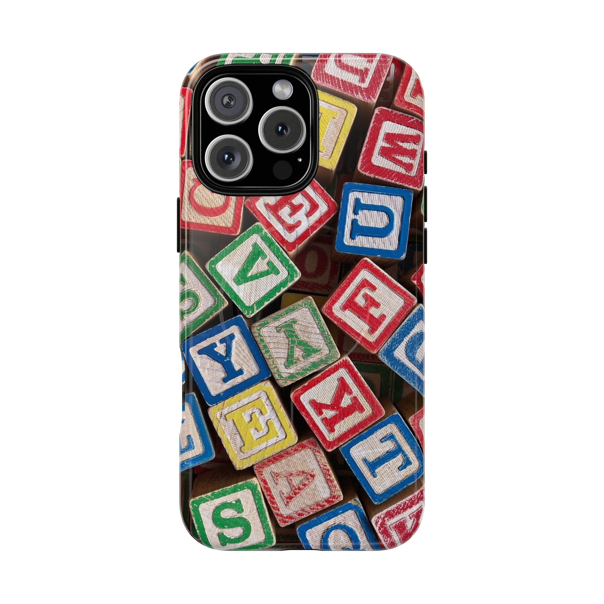 Vintage Alphabet Blocks Phone Case | Tough Magnetic Case