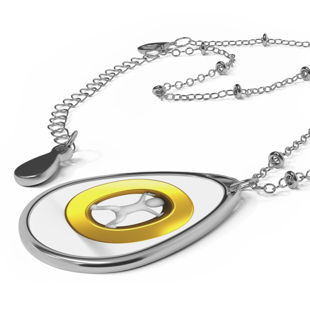 Oval Pendant Necklace — Gold Letter O Necklace