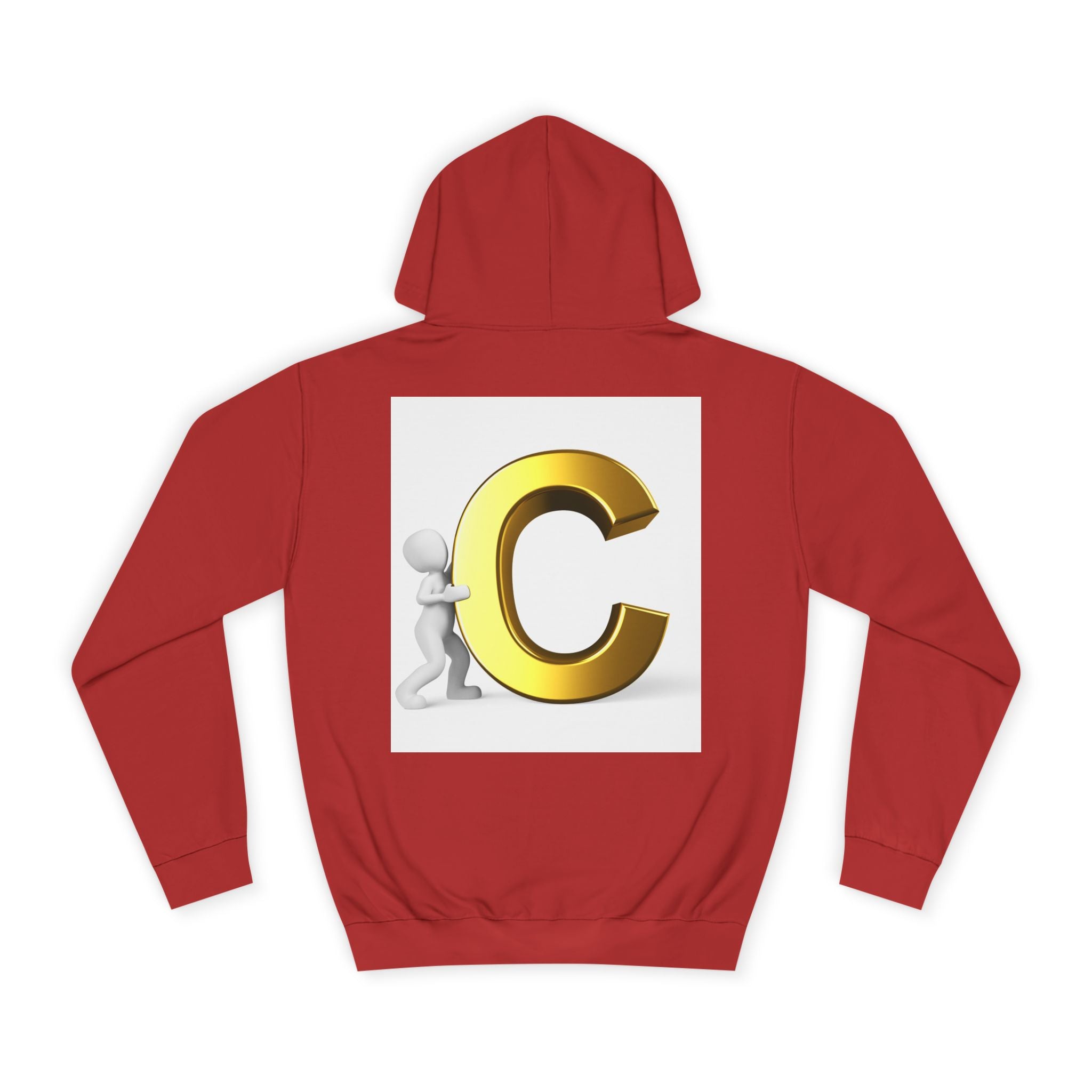 Gold Letter C Hoodie | Monogram Initial C Sweatshirt