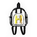 Gold Letter H Monogram Clear Stadium Backpack | Transparent School Bag