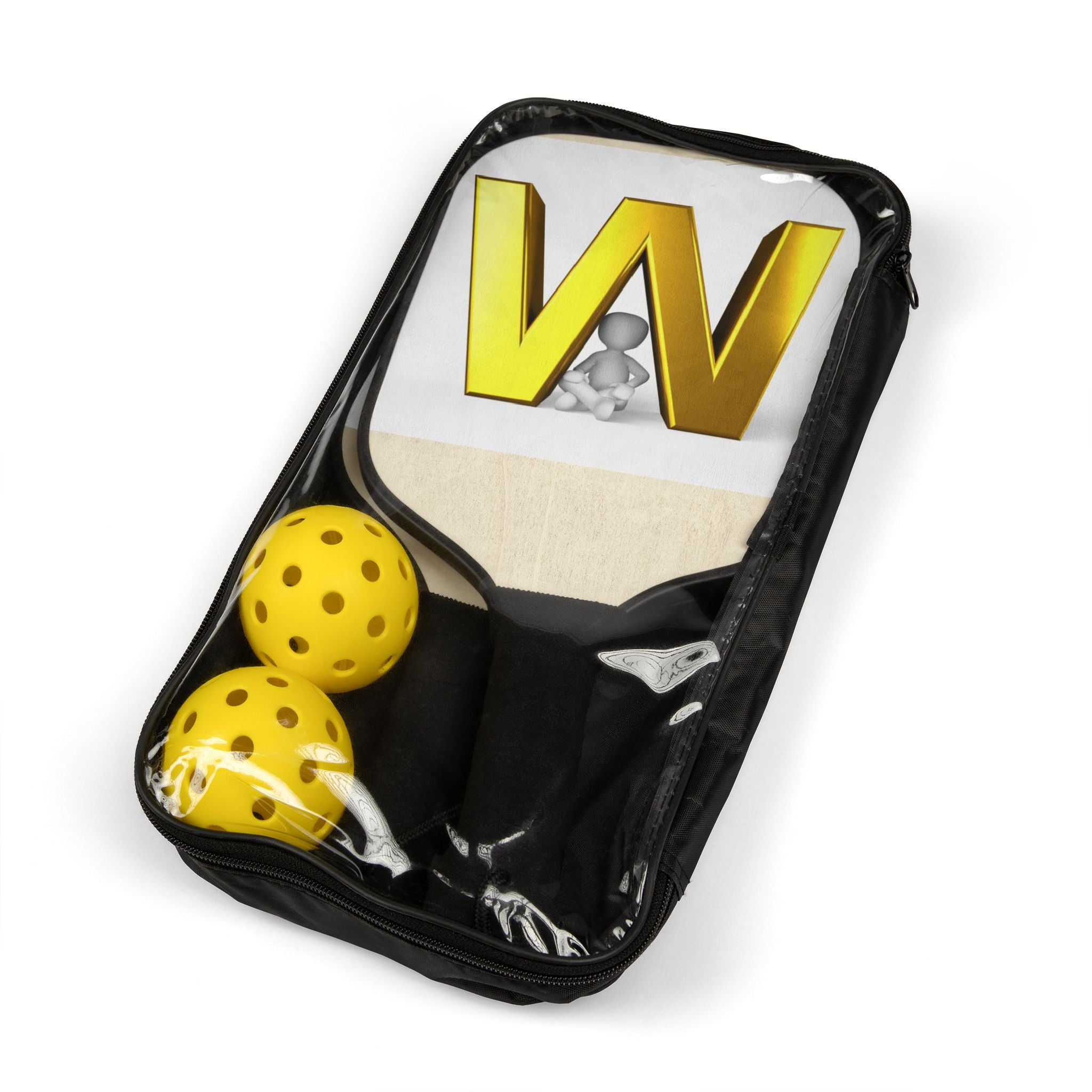 Gold W Letter Pickleball Paddle Kit | Pickleball Kit