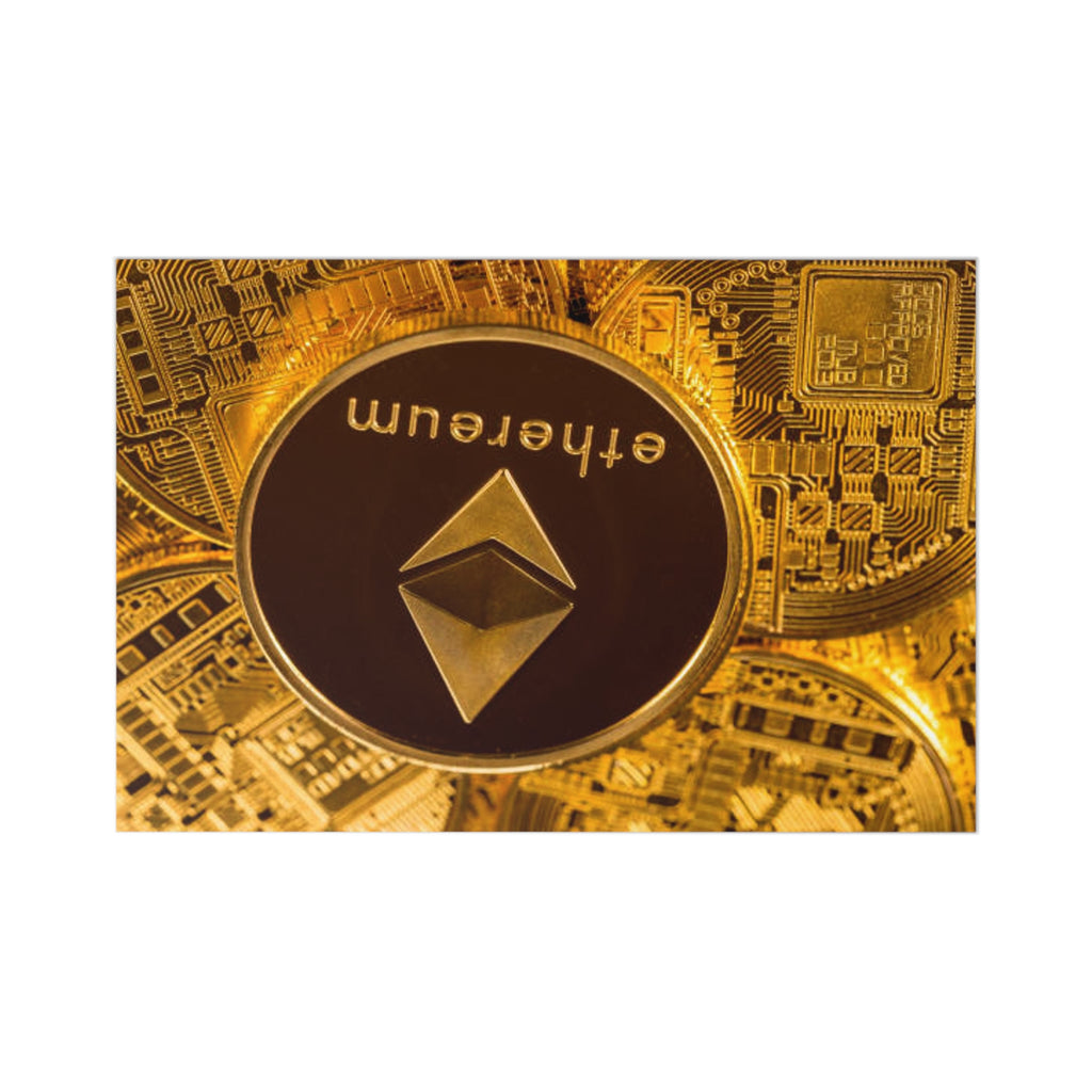Ethereum Coin Postcards | Cryptocurrency Art Postcard Set (7 pcs)