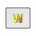 Gold Letter W Desk Mat | Alphabet Initial Mouse Pad