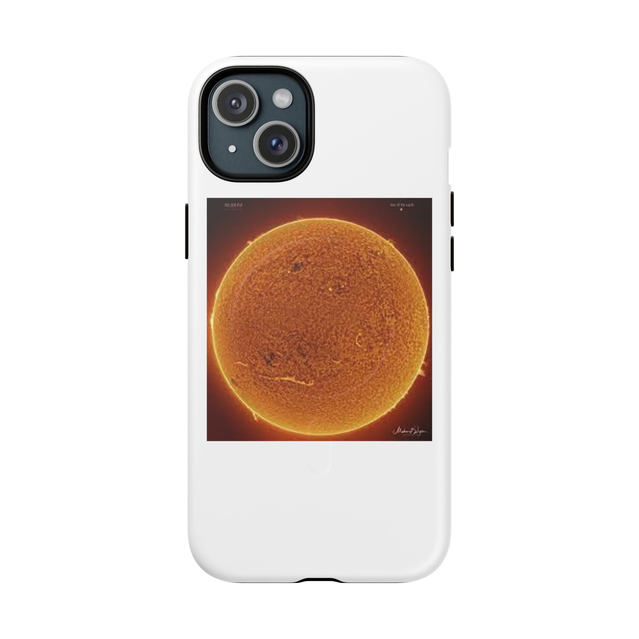 Coque de téléphone illustrée Disque Solaire | Coque magnétique résistante