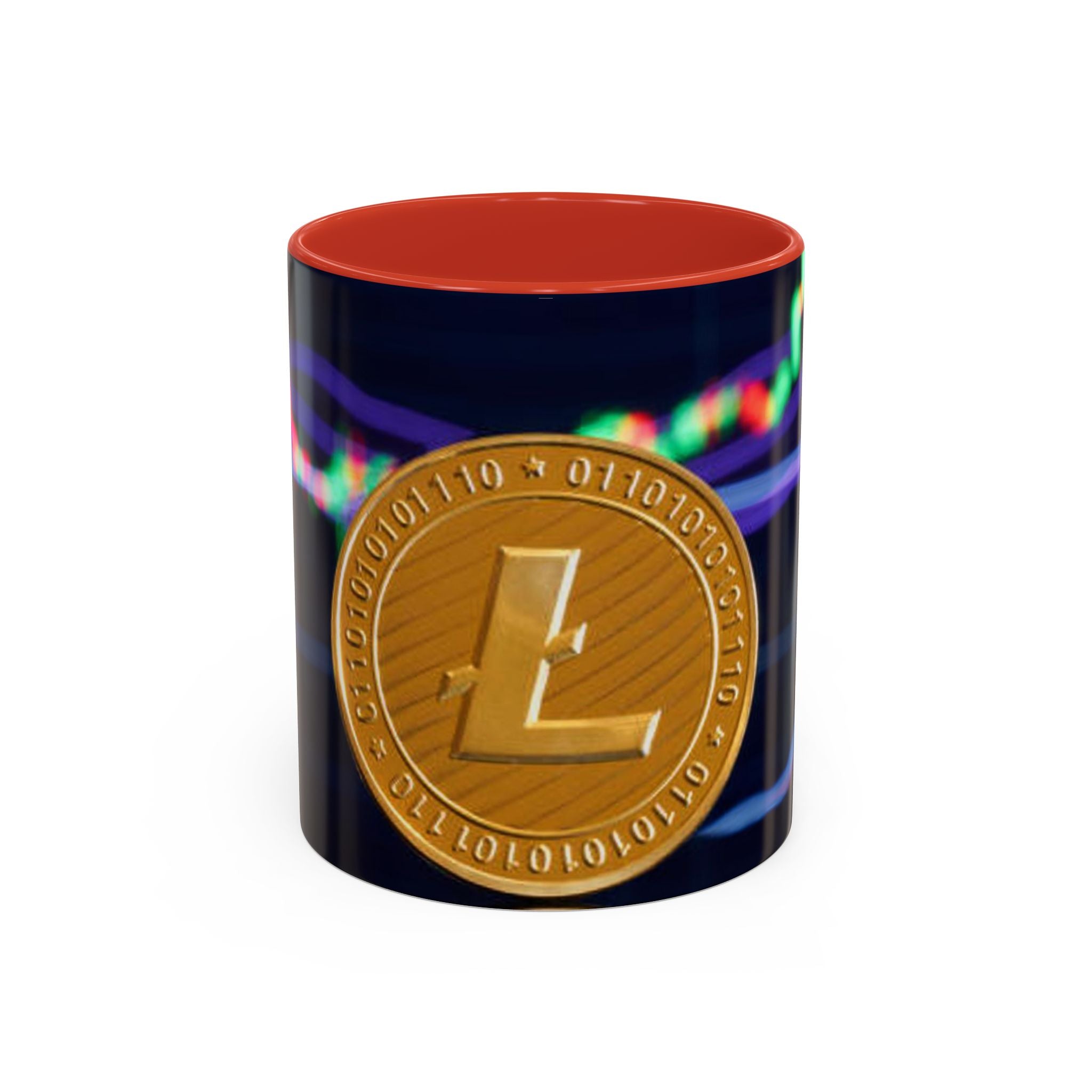 Mug tasse à café Litecoin Crypto Coin | Tasse à café avec accent