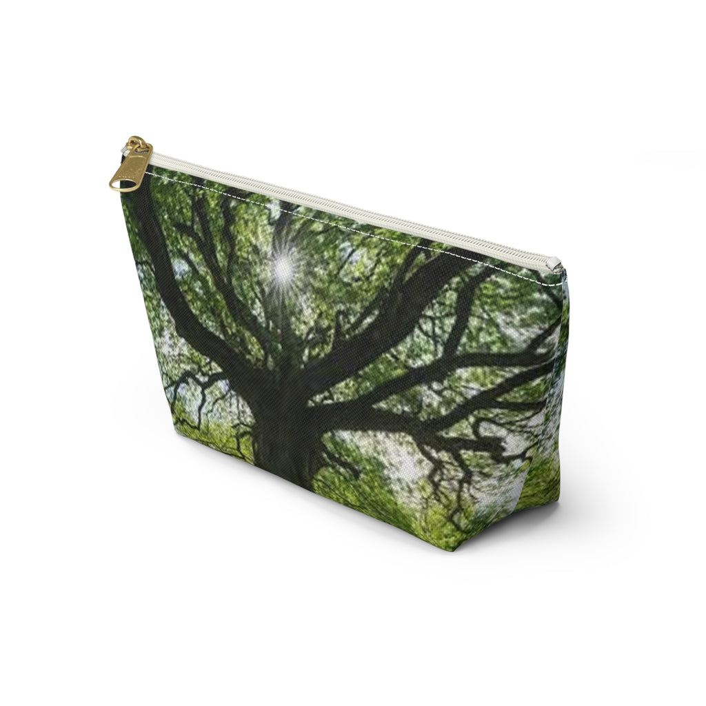 Sunlit Oak Tree Accessory Pouch | T-Bottom Makeup Bag