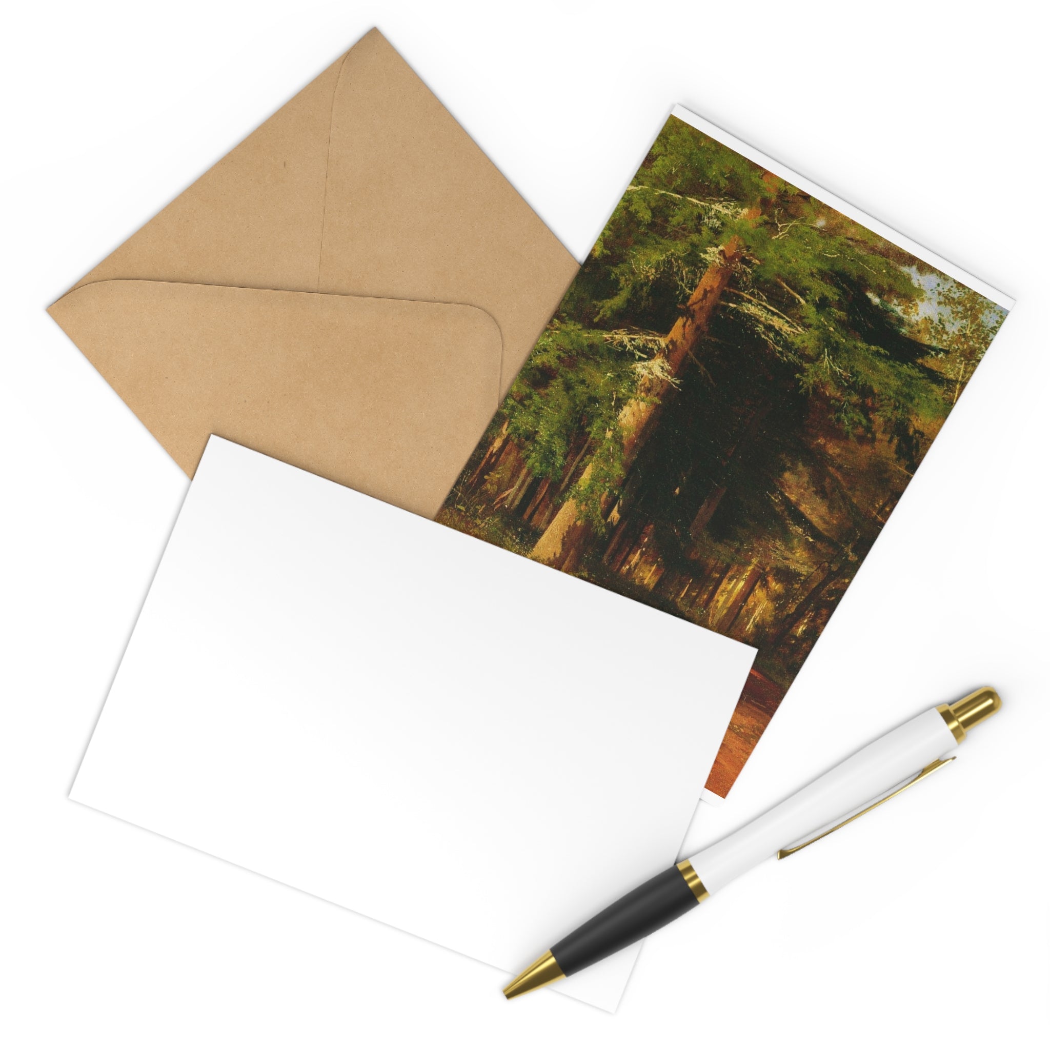 Forest Path Postcards | Vintage Landscape Art, Set of 7