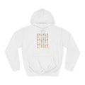 Alphabet Blocks Hoodie | Colorful Letter Grid, Back & Front Print