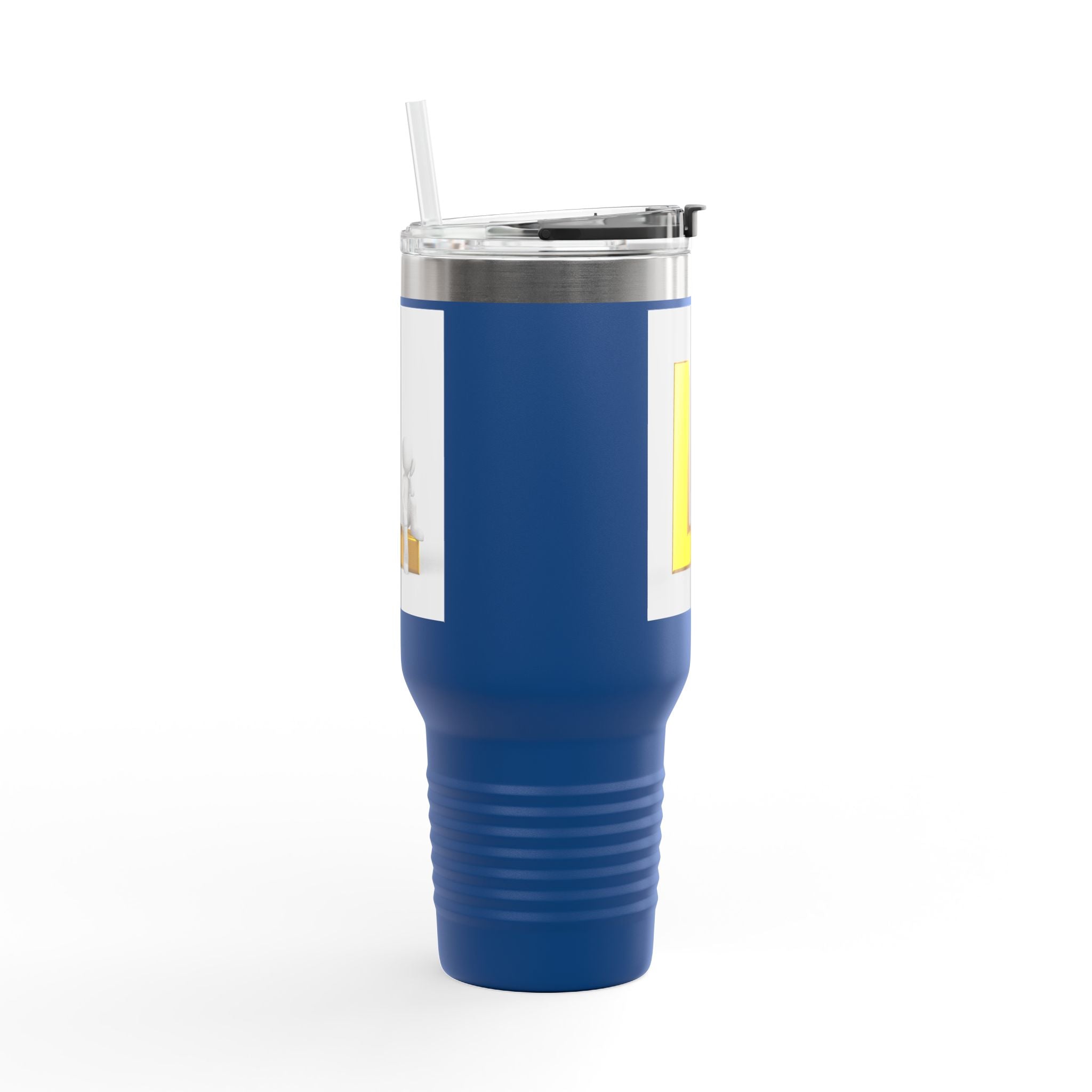 Mug de voyage monogramme lettre L dorée | Gobelet isotherme 40 oz