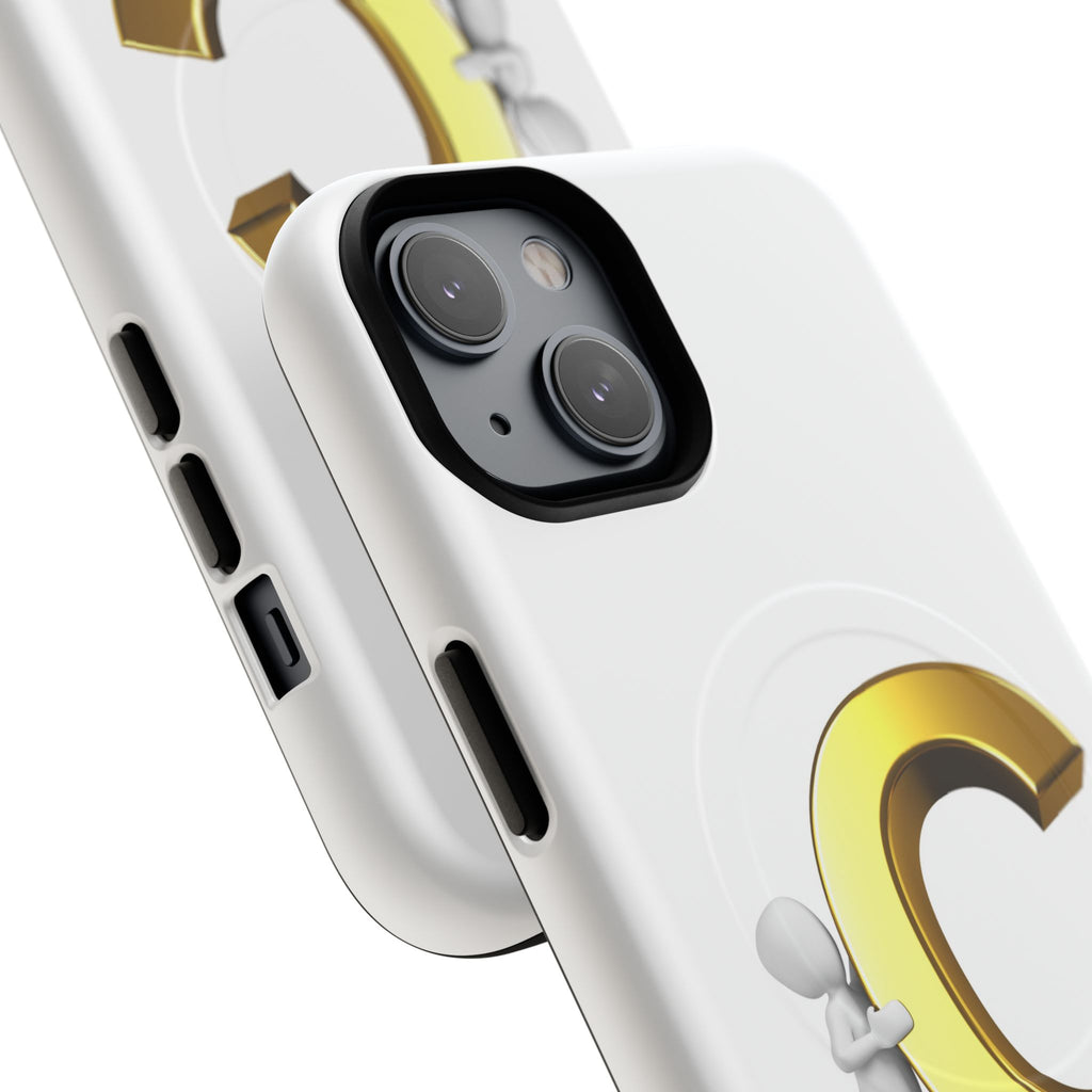 Gold Letter C Monogram Phone Case | Tough Magnetic Case