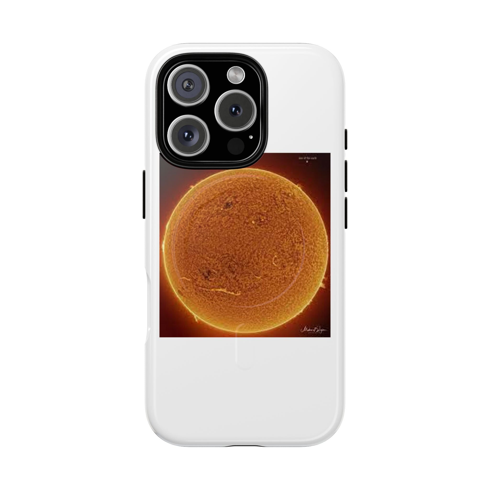 Coque de téléphone illustrée Disque Solaire | Coque magnétique résistante