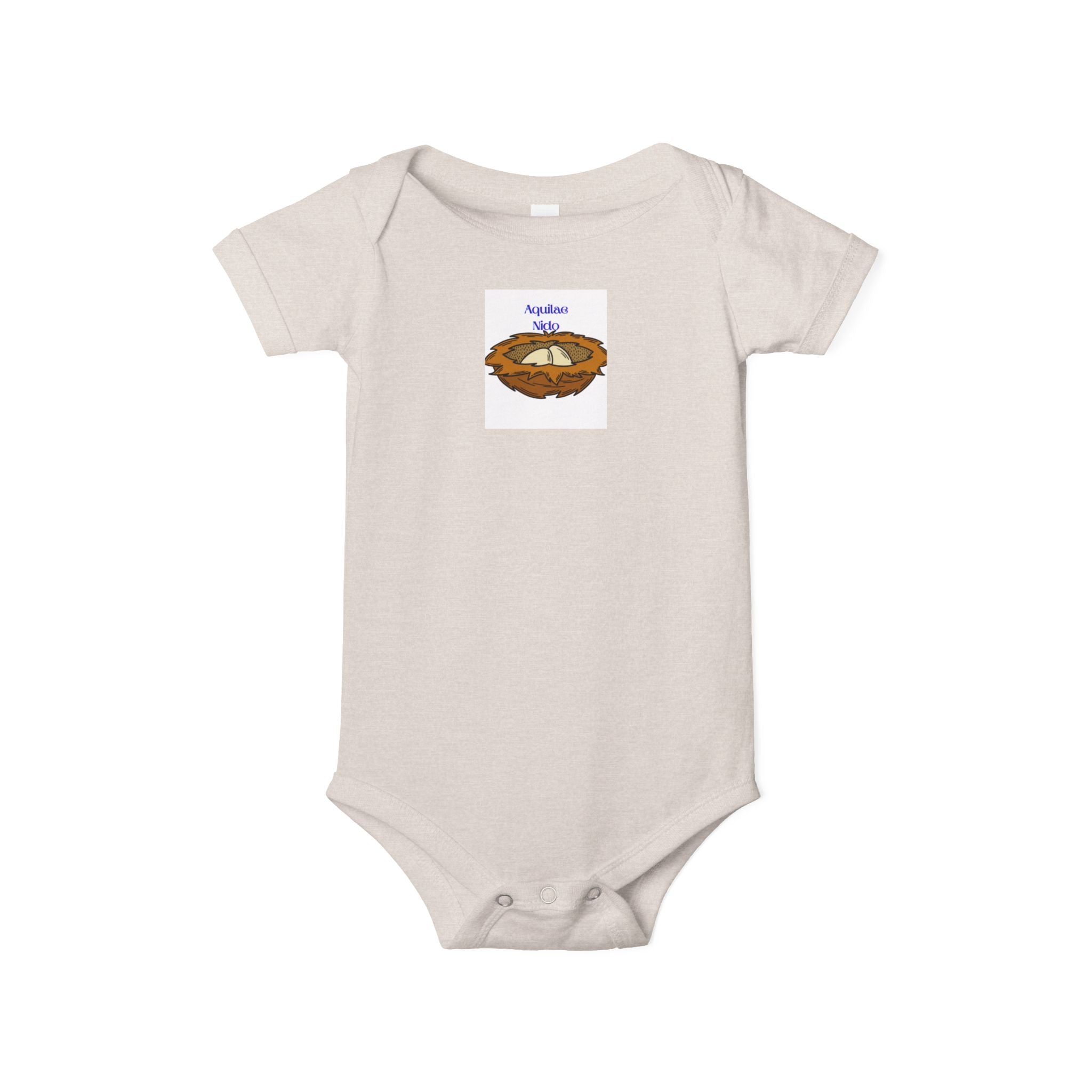 Grenouillère bébé nid d'oiseau | Barboteuse bébé avec illustration de nid