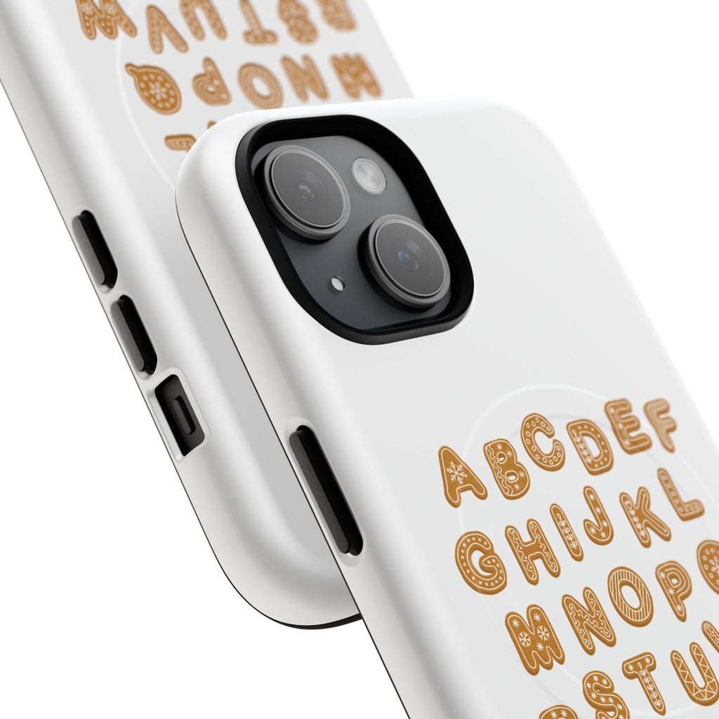 Cookie Alphabet Phone Case | Tough Magnetic Case, Cute Lettering
