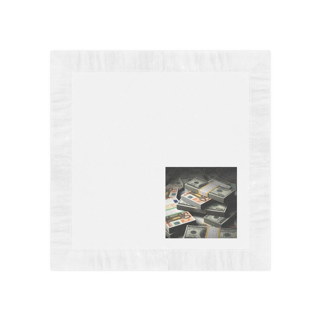 Billionaire White Coined Napkins