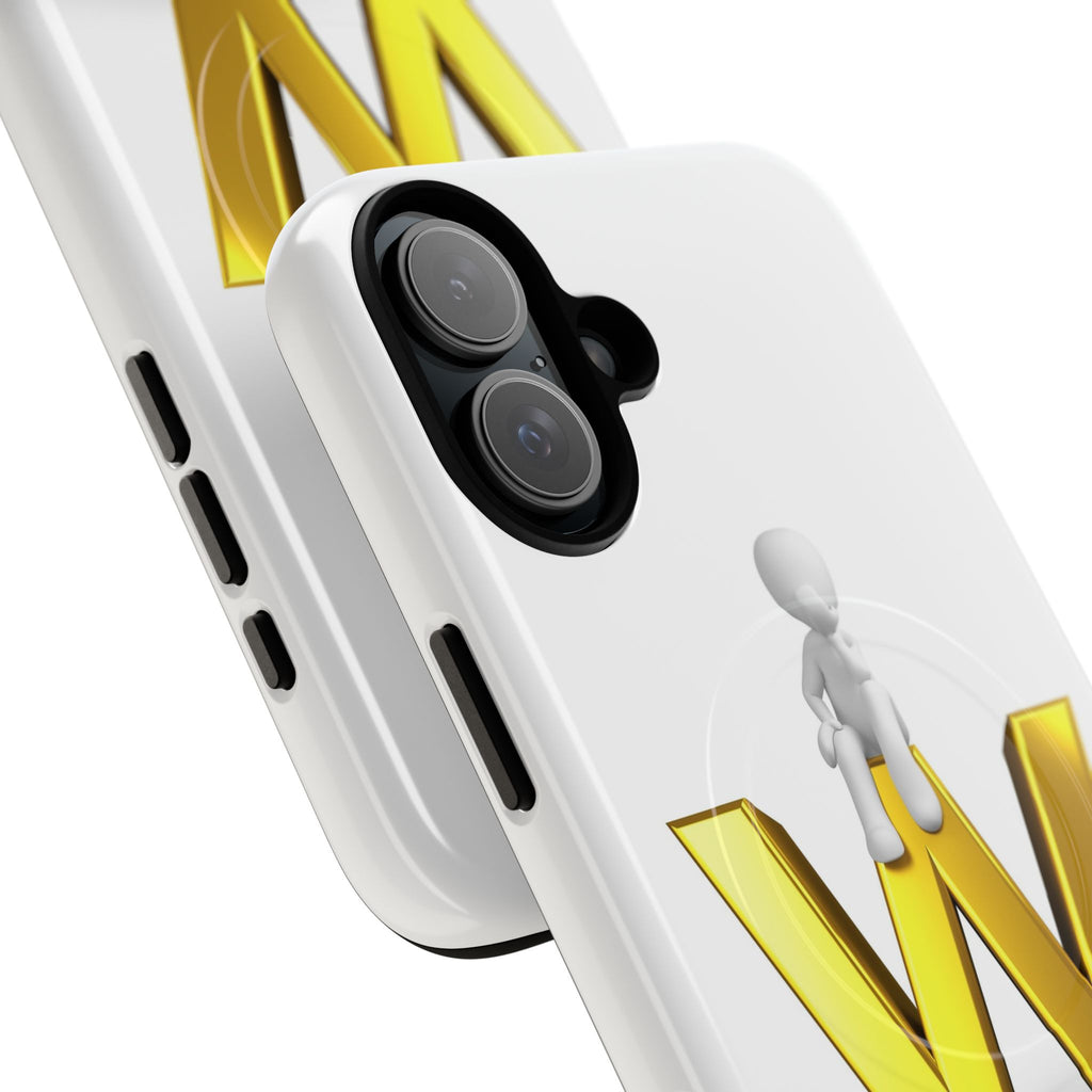 3D Stick Figure on Gold W Phone Case | Tough Magnetic Case