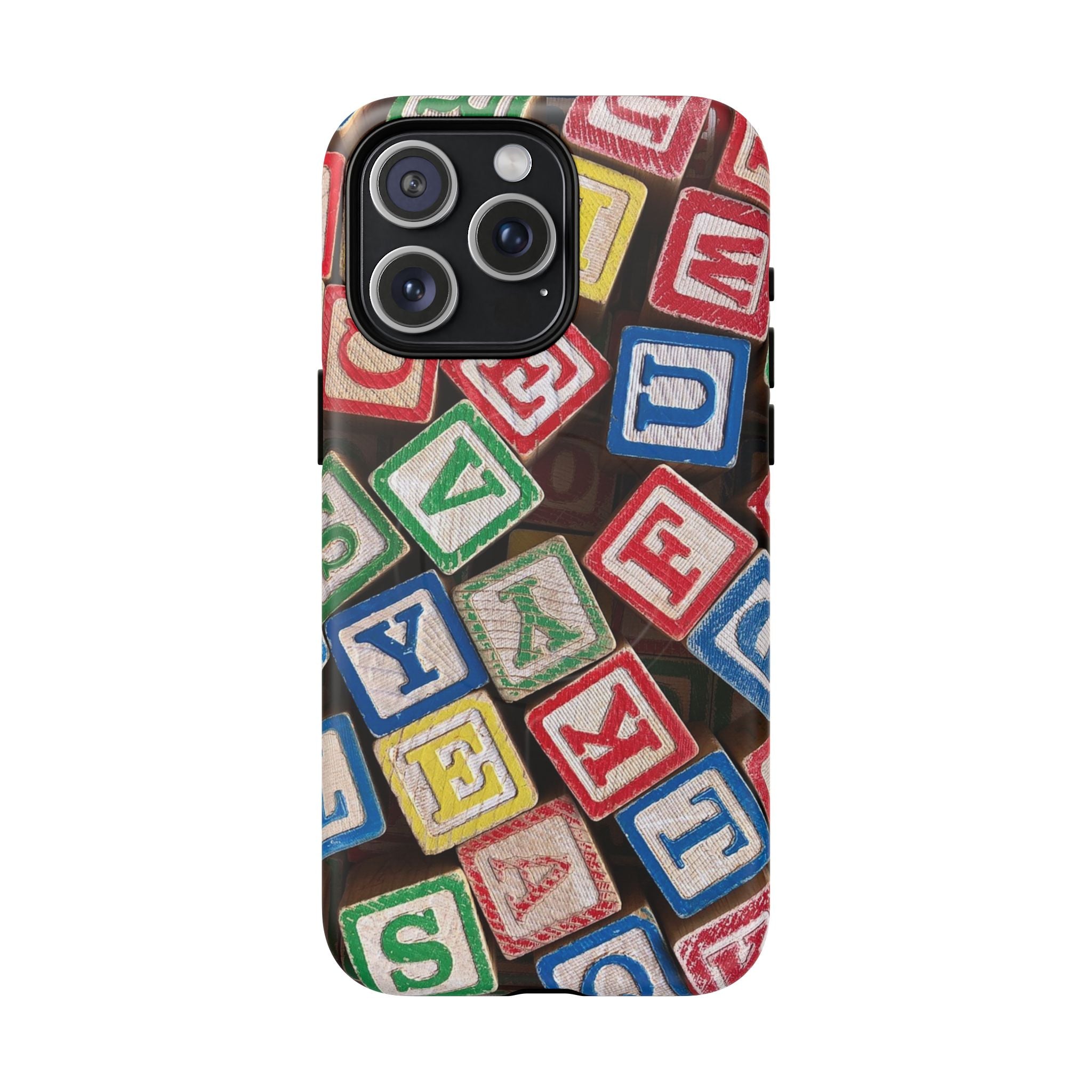 Vintage Alphabet Blocks Phone Case | Tough Magnetic Case