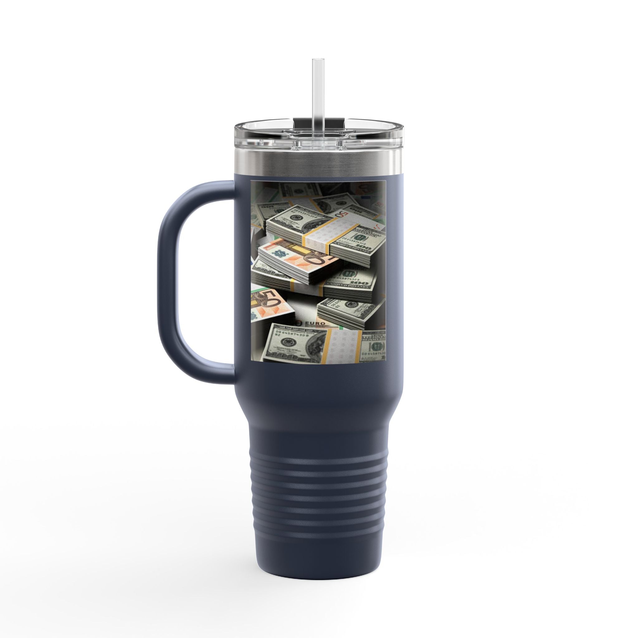 Stacked Cash Money design Insulated Travel Mug | 40oz